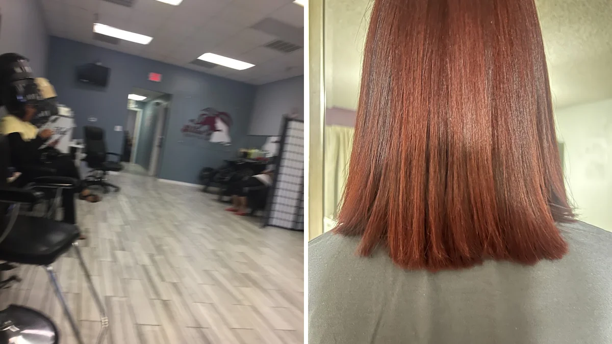 Color-treated hair services in a salon setting