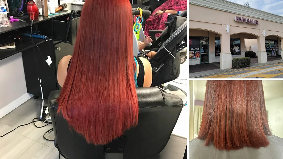 Hair styling chairs inside a beauty salon
